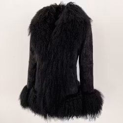 HANNAH SHEARLING JACKET BLACK