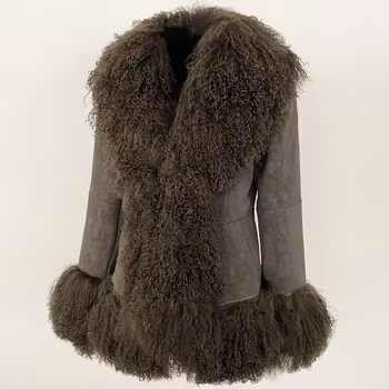 HANNAH SHEARLING JACKET OLIVE