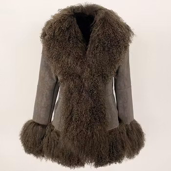 HANNAH SHEARLING JACKET OLIVE