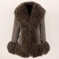HANNAH SHEARLING JACKET OLIVE