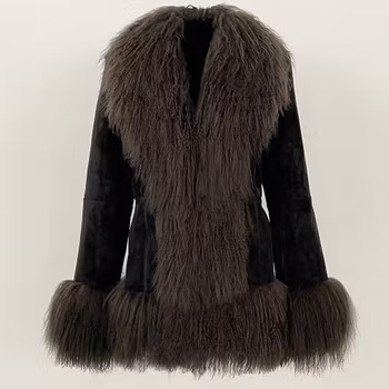 HANNAH SHEARLING JACKET GREY