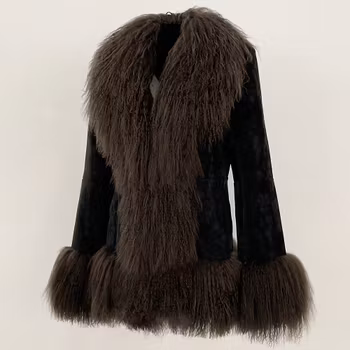 HANNAH SHEARLING JACKET GREY