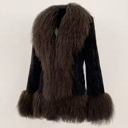 HANNAH SHEARLING JACKET GREY