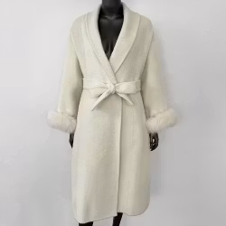 SYDNEY COAT LONG WHITE