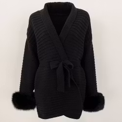 KIARA CARDIGAN JACKET BLACK