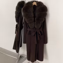 YARA LONG CARDIGAN JACKET BROWN