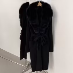 YARA LONG CARDIGAN JACKET BLACK