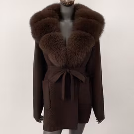 ARIA CARDIGAN JACKET BROWN