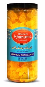 Saffran Nabat granoli 500g - Khanumنبات زعفرانی شکسته گرانولی