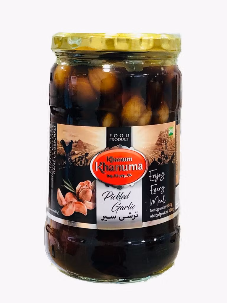 Inlagd brun Vitlök - Khanum Khanuma 700g