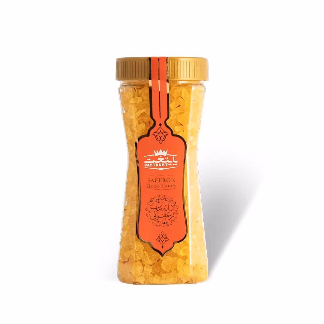 Saffran Nabat granoli 450g Paytakht -نبات زعفرانی شکسته