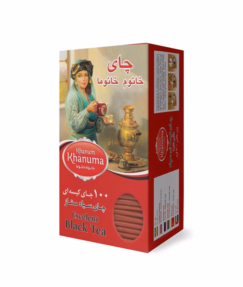 Khanum khanuma Black tea röd 100*2g - 12st