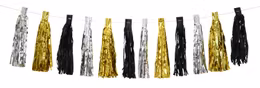Girlang Tassel - Silver/Guld/Svart