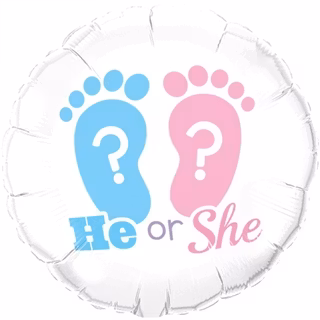 Folieballong - He or She