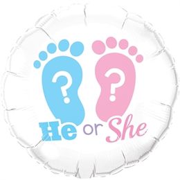 Folieballong - He or She