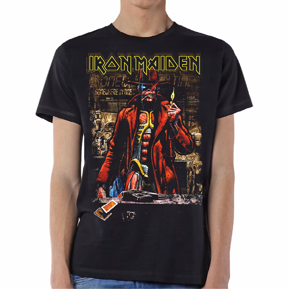 IRON MAIDEN: Stranger In A Strange Land Sepia T-shirt (black)