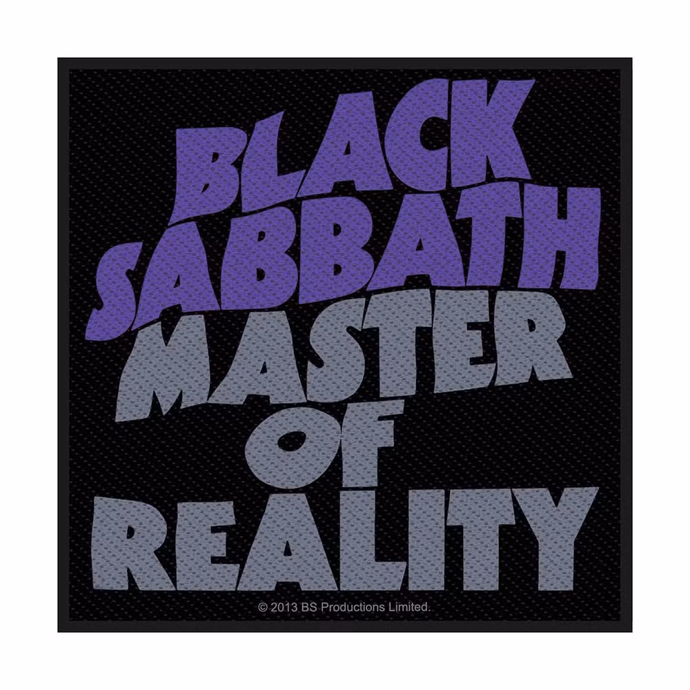 BLACK SABBATH: Master Of Reality Standard Patch (tygmärke)