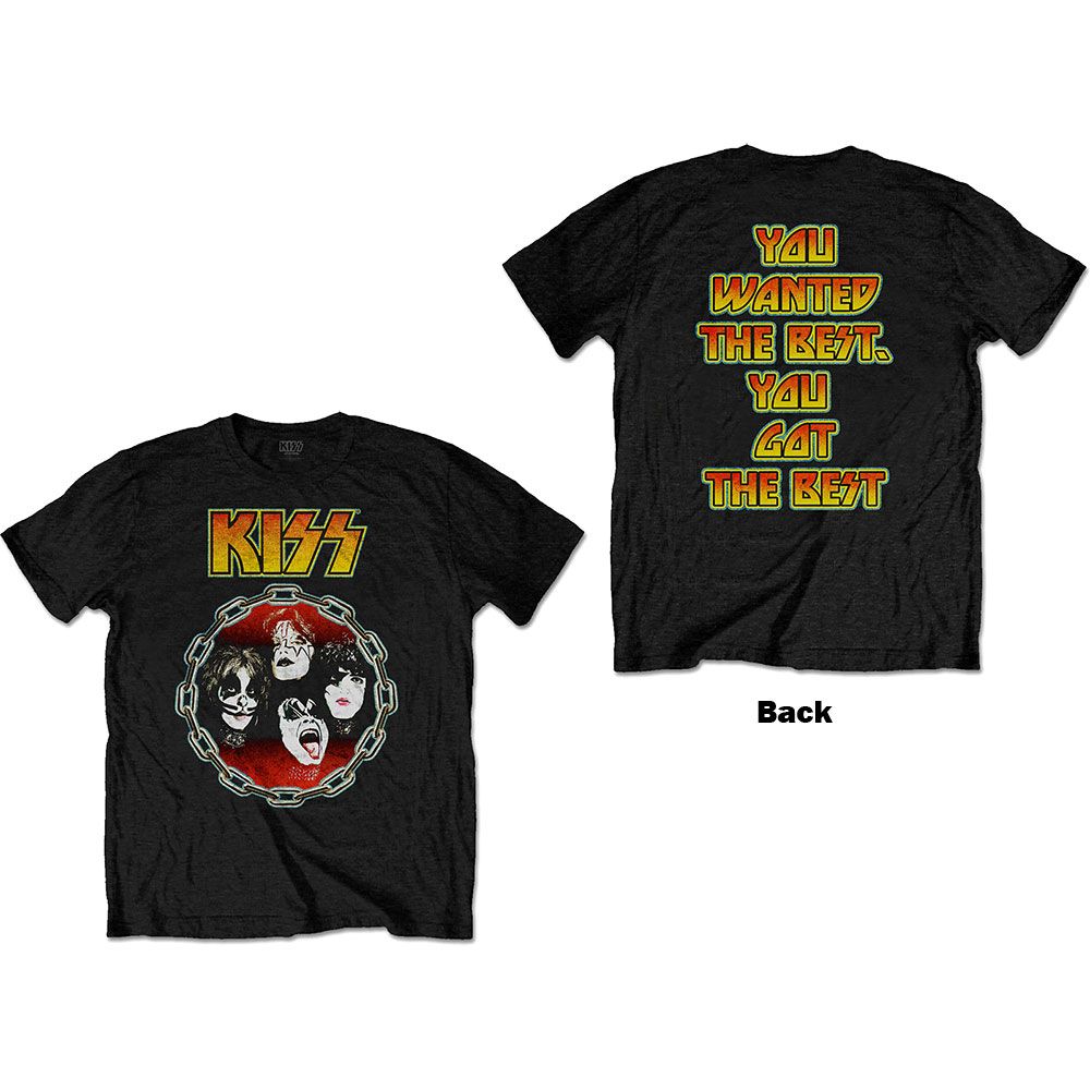 KISS: You Wanted The Best (Back Print) T-shirt (black)
