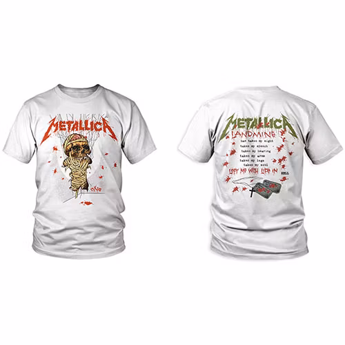 METALLICA: One Landmine (Back Print) T-shirt (white)