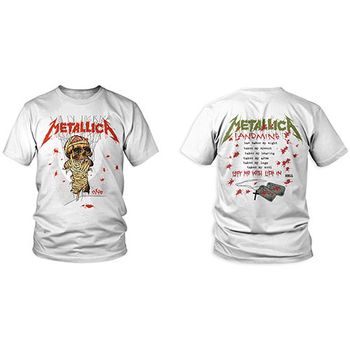 METALLICA: One Landmine (Back Print) T-shirt (white)