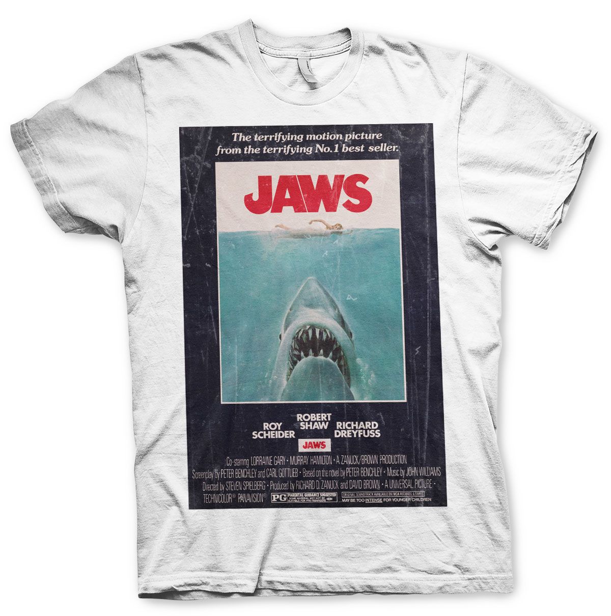 JAWS: Vintage Original Poster T-Shirt (White)
