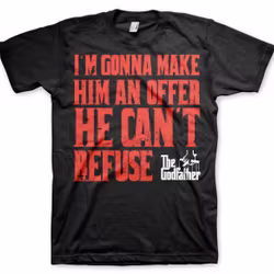 THE GODFATHER: I´m Gonna Make Him An Offer T-shirt (Black)
