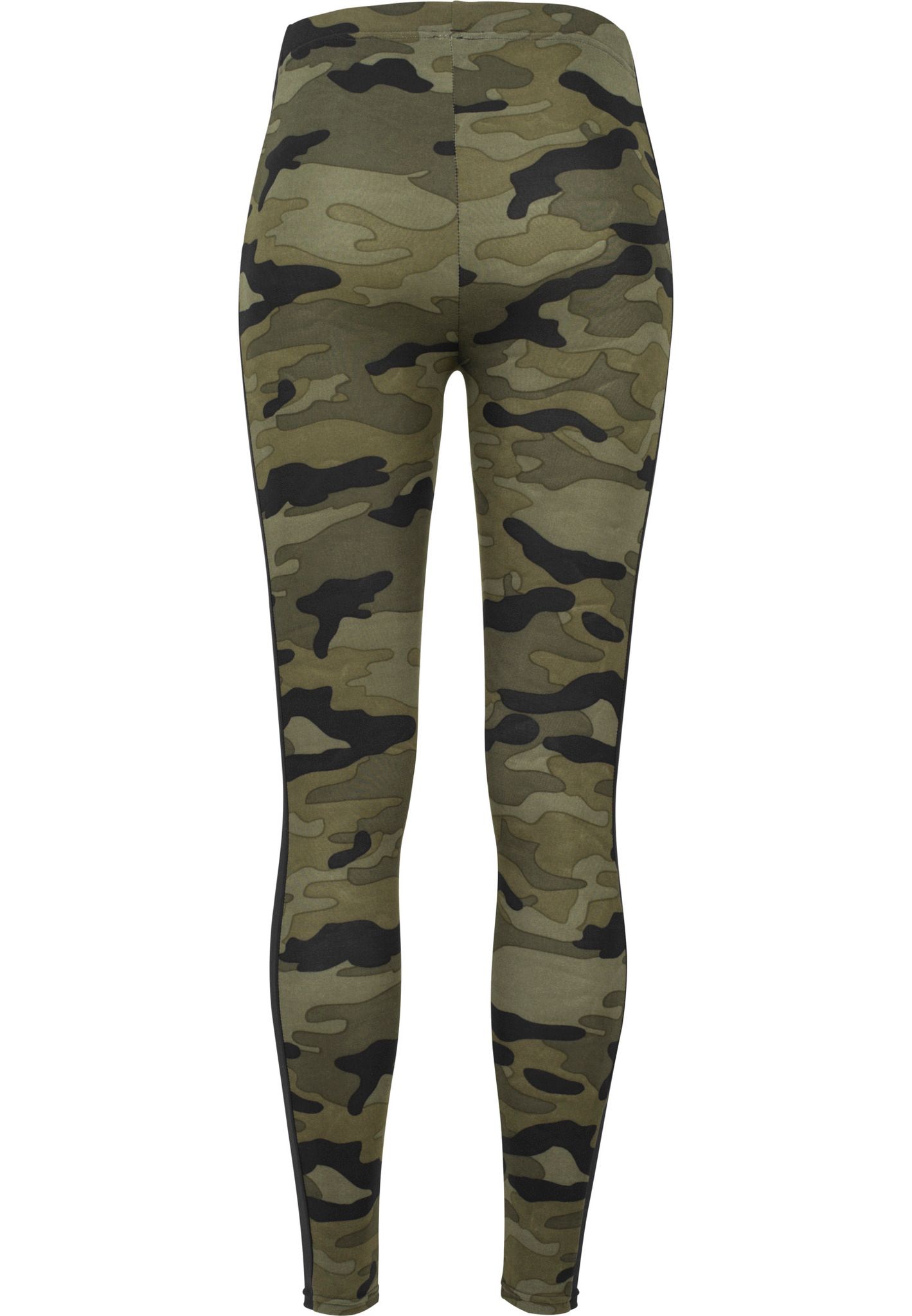 URBAN CLASSICS: Camo Stripe Leggings (wood camo/black)