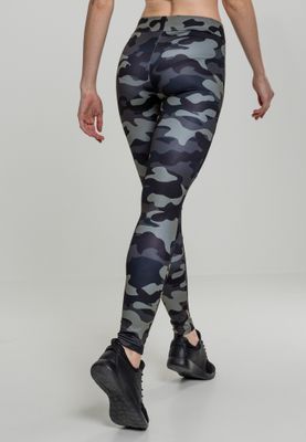 URBAN CLASSICS: Camo Tech Mesh Leggings (dark camo/black)
