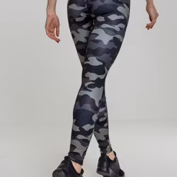 URBAN CLASSICS: Camo Tech Mesh Leggings (dark camo/black)