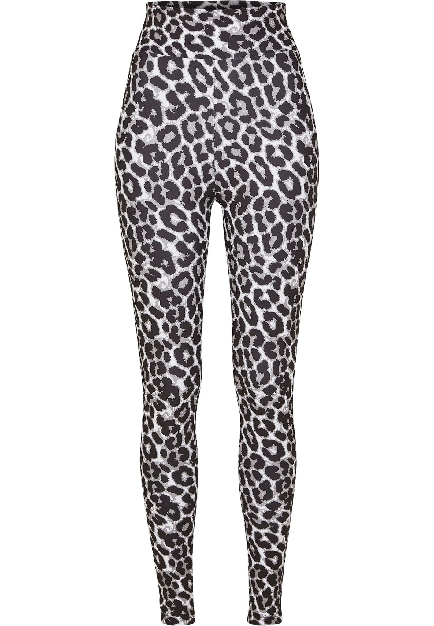 URBAN CLASSICS: Ladies AOP High Waist Leggings (grey leo)