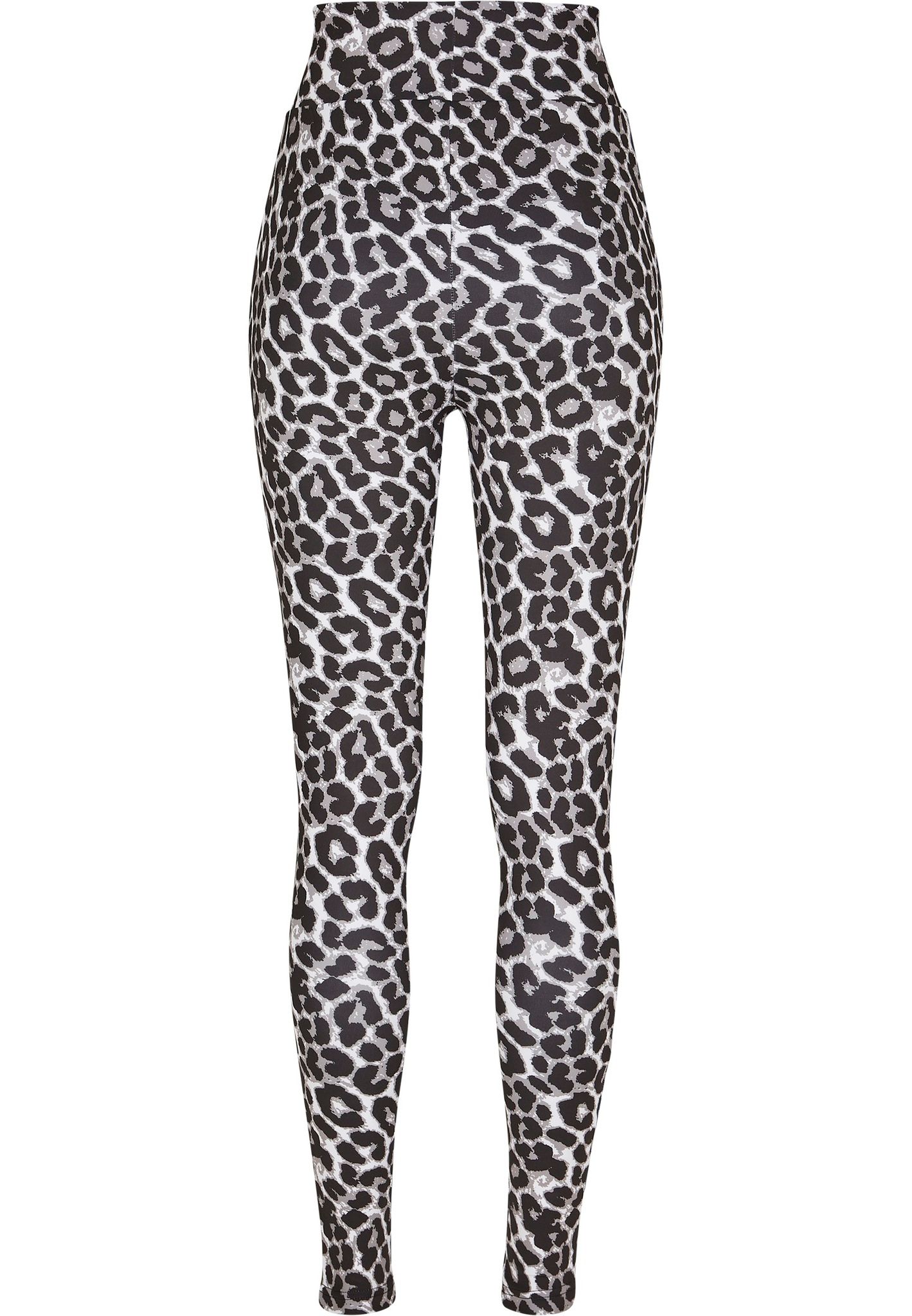 URBAN CLASSICS: Ladies AOP High Waist Leggings (grey leo)