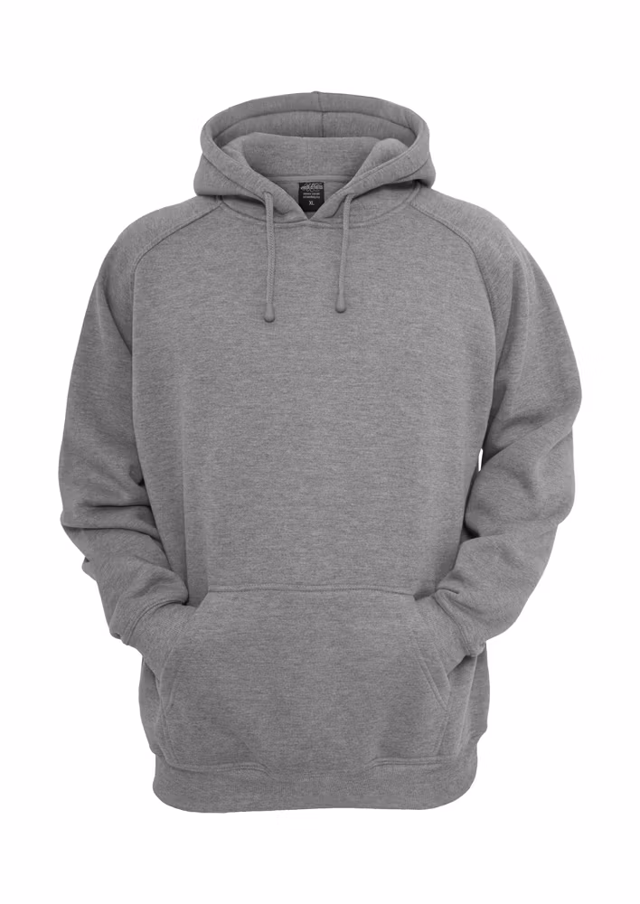 URBAN CLASSICS: Blank Hoody urban fit (grey)