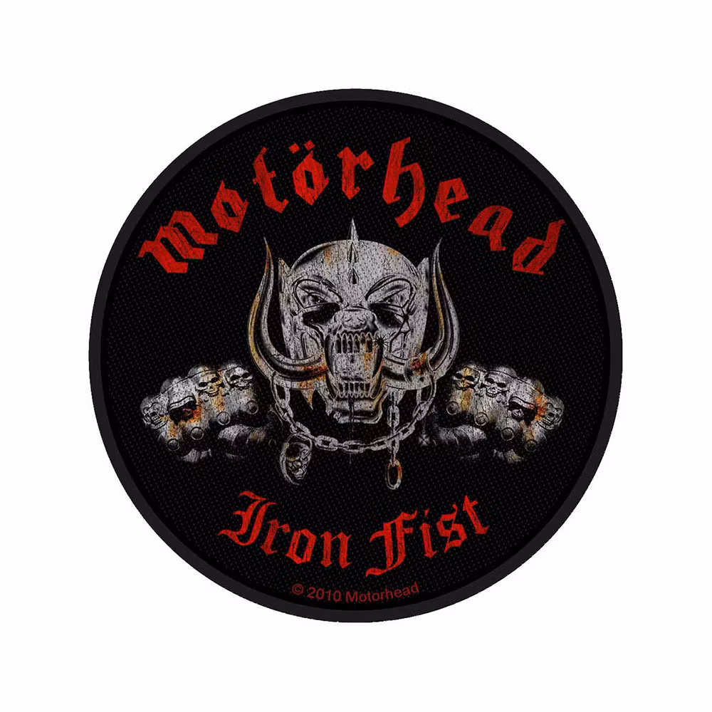 MOTÖRHEAD: Iron Fist/Skull Standard Patch (tygmärke)