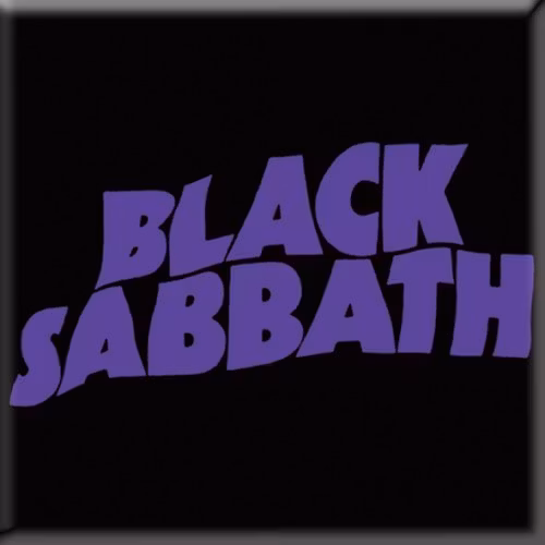 BLACK SABBATH: Wavy Logo fridge magnet (kylskåpsmagnet)