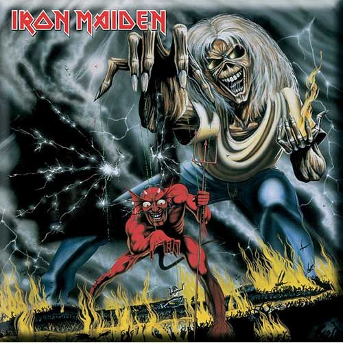 IRON MAIDEN: The Number Of The Beast fridge magnet (kylskåpsmagnet)