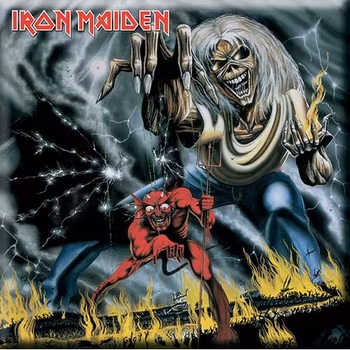 IRON MAIDEN: The Number Of The Beast fridge magnet (kylskåpsmagnet)