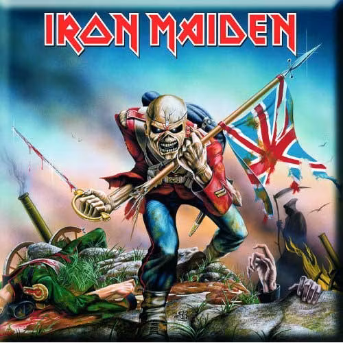 IRON MAIDEN: The Trooper fridge magnet (kylskåpsmagnet)