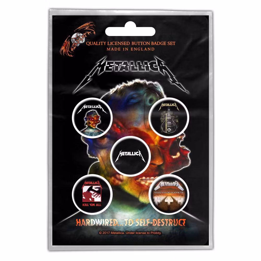 METALLICA: Hardwired To Self-Destruct Button Badge Pack