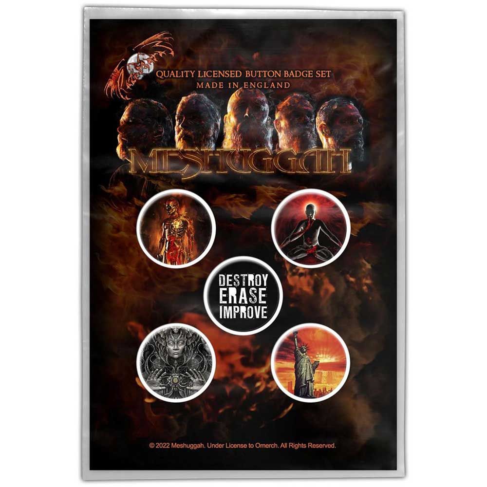 MESHUGGAH: Immutable Button Badge Pack