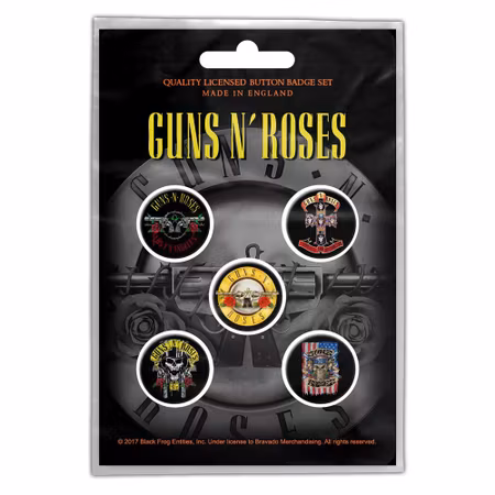 GUNS N´ROSES: Bullet Logo Button Badge Pack