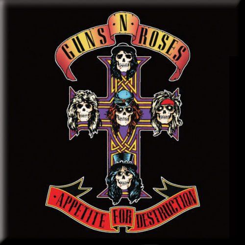 GUNS N' ROSES: Appetite fridge magnet (kylskåpsmagnet)