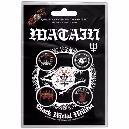 WATAIN: Black Metal Militia Button Badge Pack
