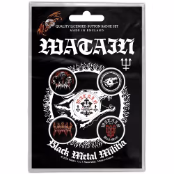 WATAIN: Black Metal Militia Button Badge Pack