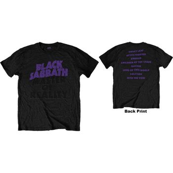 BLACK SABBATH: Master Of Reality Album (back print) T-shirt (black)