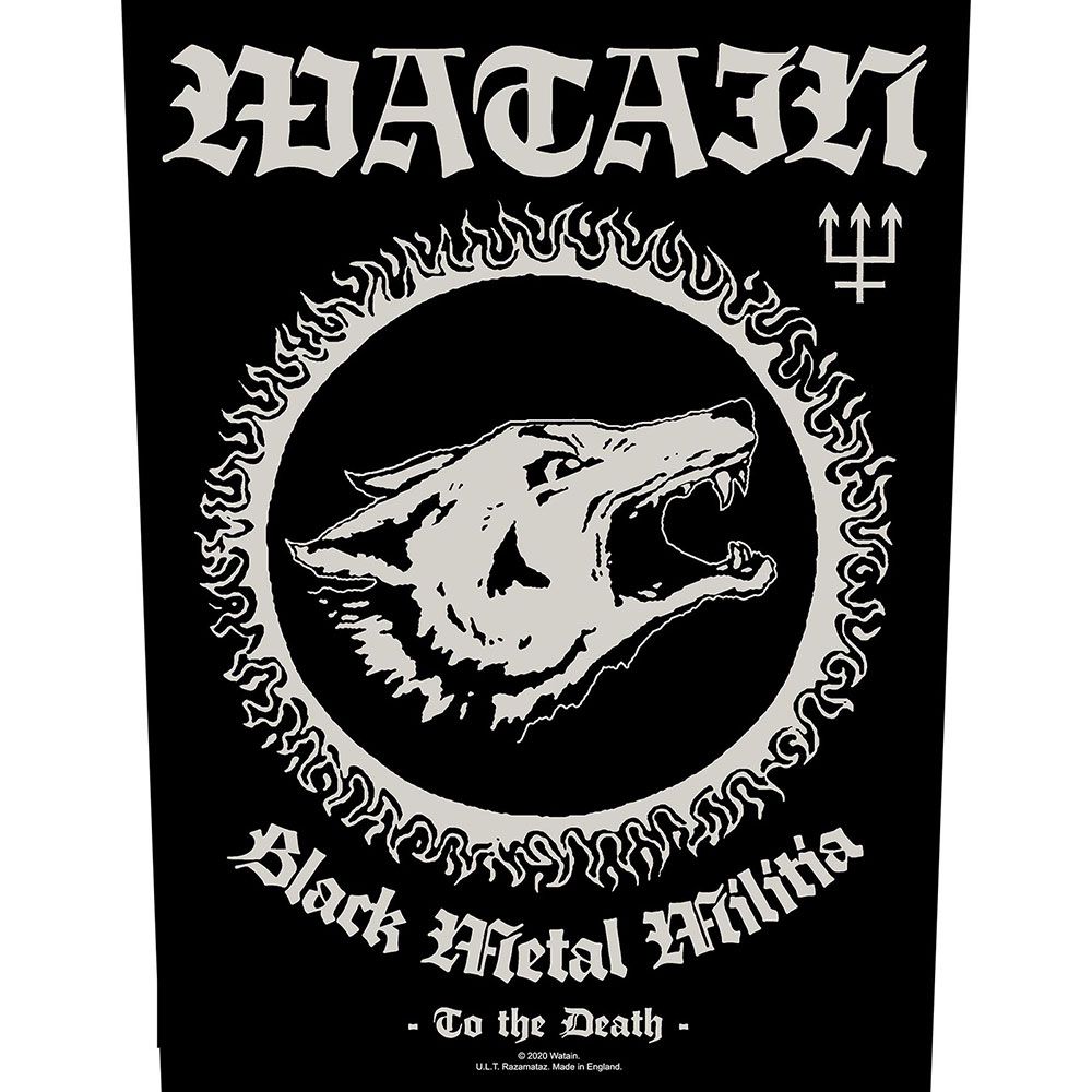 WATAIN: Black Metal Militia Back Patch (ryggmärke)