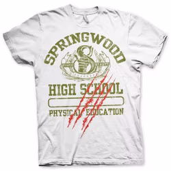 A NIGHTMARE ON ELM STREET: Springwod High School T-Shirt (White)