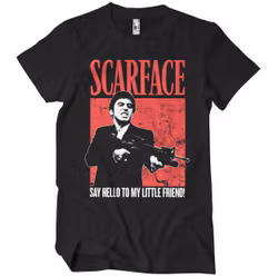 SCARFACE: Say Hello To My Little Friend T-Shirt (Black)