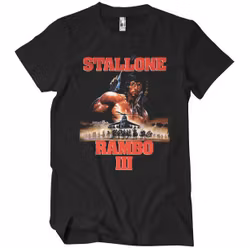 RAMBO: III Poster T-Shirt (Black)