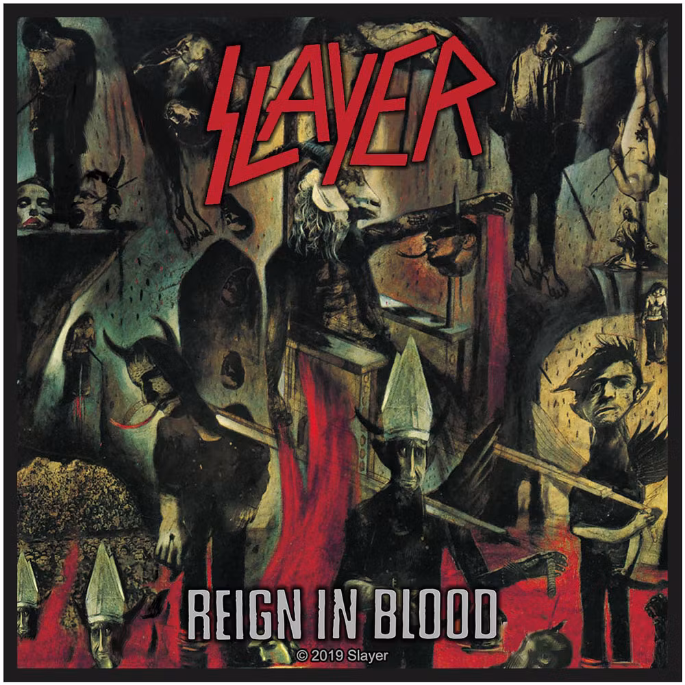 SLAYER: Reign In Blood Standard Patch (tygmärke)