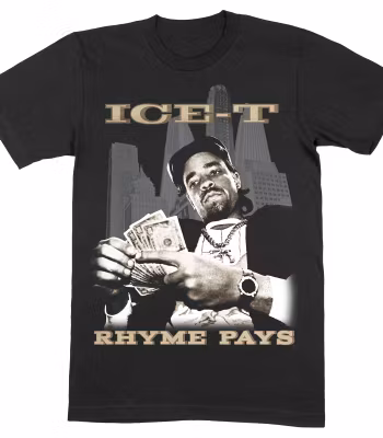 ICE T: Rhyme Pays T-shirt (black)
